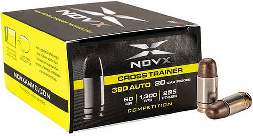 NOVX Ammo 380ACP SP 60Gr Cross Train Comp 20/10